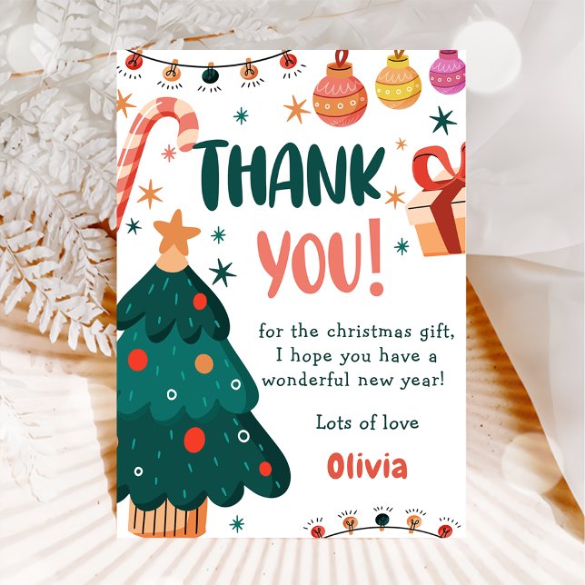  Christmas  Birthday Party Thank You Card (Creator Uploaded)