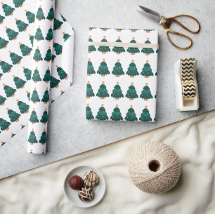 Christmas Birthday Party Wrapping Paper