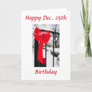 Christmas Birthday Winters Holiday Card