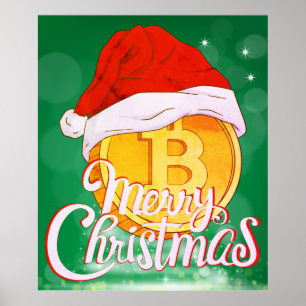 Christmas Bitcoin - Day Traders Gift Poster