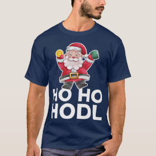 Christmas Bitcoin Santa Ho Ho Hodl T-Shirt