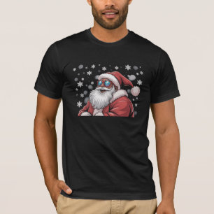 Christmas Black African American Santa Xmas T-Shirt