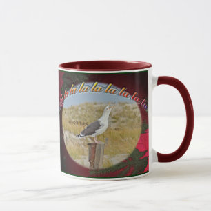 Christmas Black Backed Gull Christmas Caroling Mug
