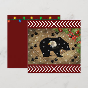 Christmas Black Bear Bald Eagle Wilderness 
