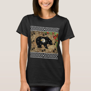 Christmas Black Bear Bald Eagle Wilderness T-Shirt