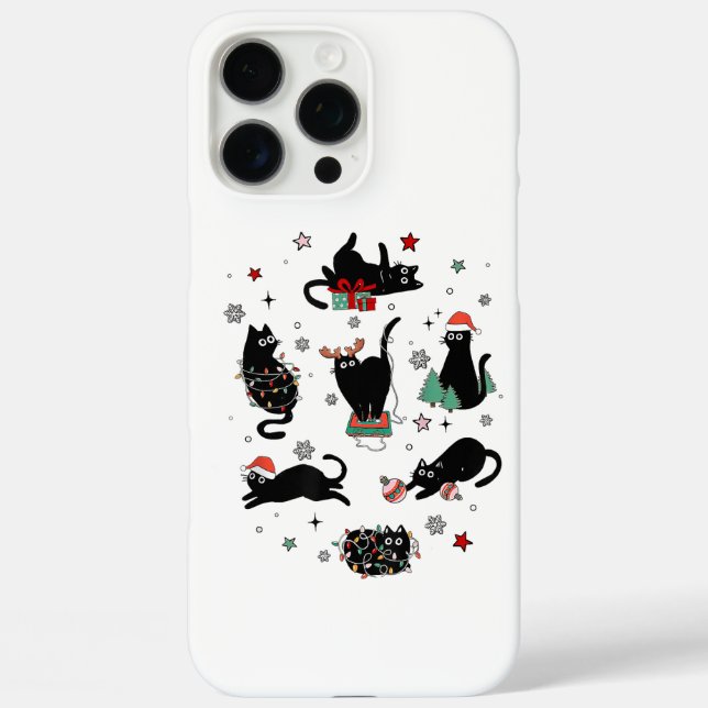 Christmas Black Cats Case-Mate iPhone Case (Back)