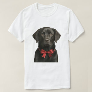Christmas Black Lab Holiday Dog  T-Shirt