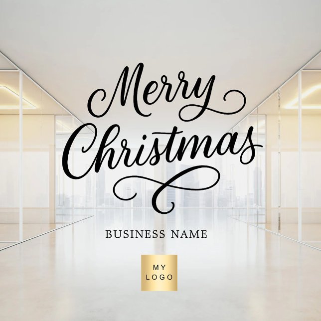 Christmas black script business logo clear (Creator Uploaded)