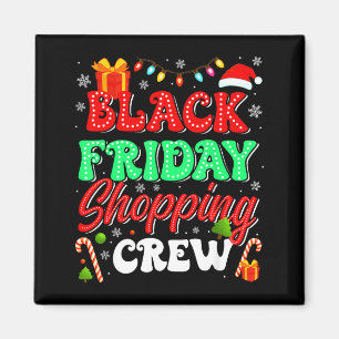 Christmas Black Shopng Family Funny Friday Shopng  Magnet