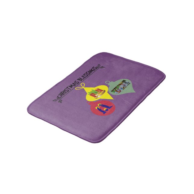 Christmas Blessing  Bath Mat (Angled)