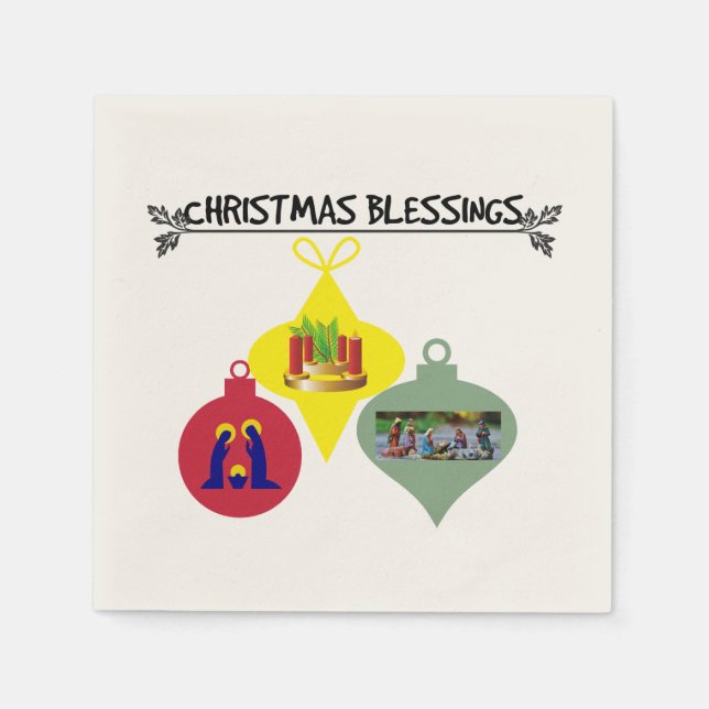 Christmas Blessing  Napkin (Front)