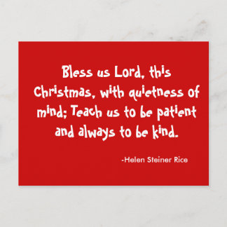 Christmas Blessing Postcard