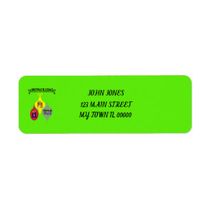 Christmas Blessing Return Address Label