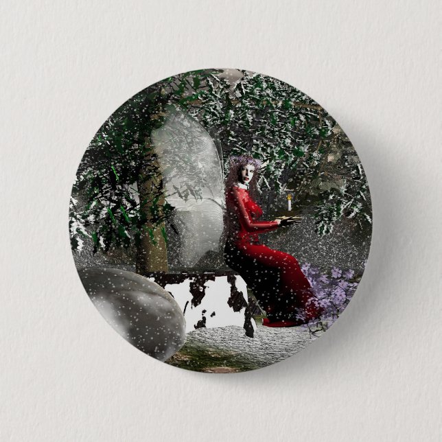 Christmas-Blessings 6 Cm Round Badge (Front)