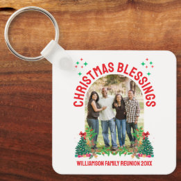 CHRISTMAS BLESSINGS FAMILY REUNION Matching Group Key Ring