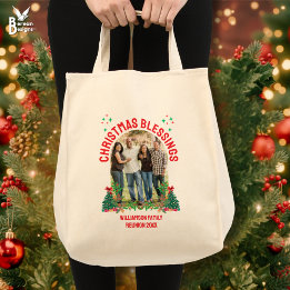 CHRISTMAS BLESSINGS FAMILY REUNION Matching Group Tote Bag
