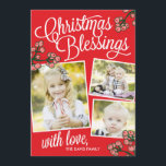 Christmas Blessings Holiday Photo Cards<br><div class="desc">Celebrate the season with this modern and stylish holiday card from Berry Berry Sweet. Visit WWW.BERRYBERRYSWEET.COM for more of our stylish holiday collections.</div>