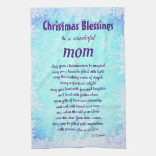 Christmas Blessings MOM Kitchen Towels