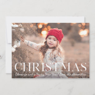 Christmas Blessings Photo Christmas Holiday Card