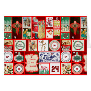 Christmas Block Illustration Squares
