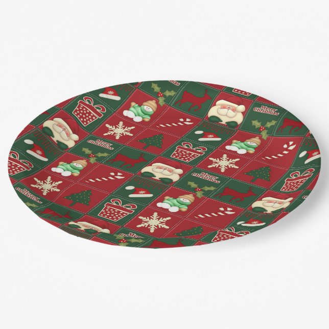 Christmas Blocks-PAPER PLATES (Angled)