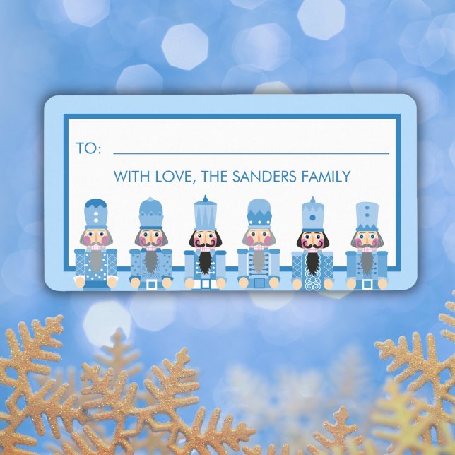 CHRISTMAS BLUE NUTCRACKER GIFT STICKER (Creator Uploaded)