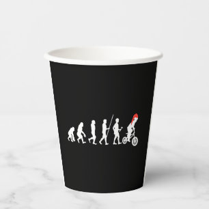 Christmas BMX Bikers Evolution Art Gift Ideas Paper Cups