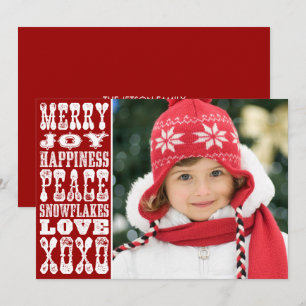 Christmas Board Photo Holiday Card