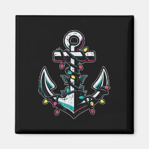 Christmas Boat Anchor Xmas Sailor Cruise Men Boys Magnet