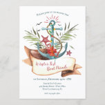 Christmas Boat Parade Anchor Invitation<br><div class="desc">Invite everyone to watch the boat parade with this watercolor, anchor invitation. (Flower vector created by freepik - www.freepik.com). (Background vector created by freepik - www.freepik.com). The card is easy to customise with your wording, font, font colour, paper shape options and choice of six paper types.Not exactly what you're looking...</div>