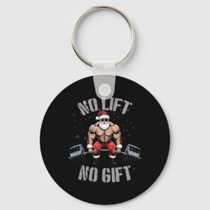 Christmas Bodybuilding Bodybuilder - Santa Weightl Key Ring