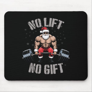 Christmas Bodybuilding Bodybuilder - Santa Weightl Mouse Pad