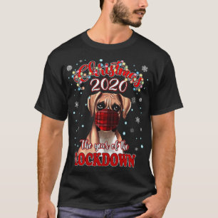 Christmas Boer Dog Quarantine 2020 Year of Lockdo T-Shirt