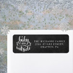 Christmas Boho Chalkboard Return Address Return Address Label<br><div class="desc">Festive Boho Christmas holidays return address labels for you to personalise with your family name and address details on a chalkboard background. Designed by Thisisnotme©</div>