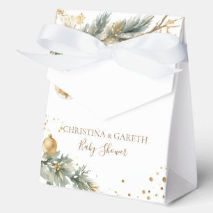 Christmas Boho Merry Little Baby Shower Favour Box