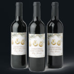 Christmas Boho Merry Little Baby Shower Wine Label<br><div class="desc">Add festive charm to your baby shower with these Christmas boho "Merry Little Baby" wine labels! Featuring warm holiday tones and a cosy design,  they're the perfect touch for celebrating this joyful season in style. Ideal for a merry gathering!</div>