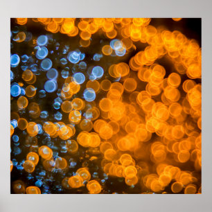 Christmas bokeh lights, festive background. poster
