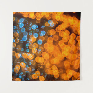 Christmas bokeh lights tapestry