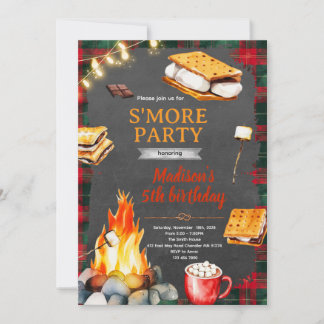 Christmas Bonfire Invitation