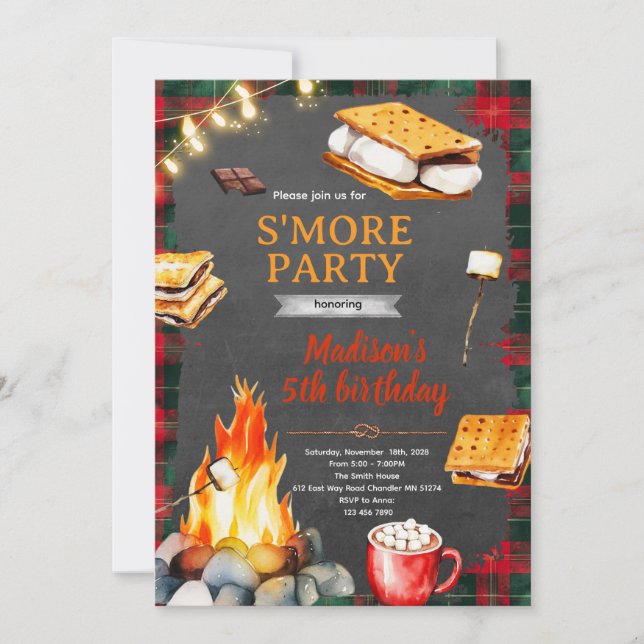 Christmas Bonfire Invitation (Front)