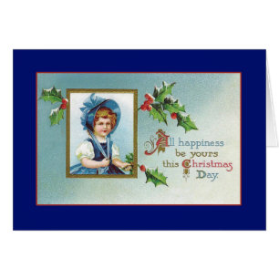 Christmas Bonnet - Vintage Card