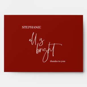 Christmas Bonus Money Holder Holiday Year End Envelope