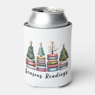 Christmas Book Lover Teacher Reading Season Xmas Can Cooler