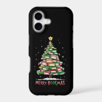 Christmas Book Lover Tree Librarian Merry Bookmas