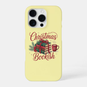 Christmas Bookish Cozy Reading Lover Bookworm Xmas iPhone 16 Pro Case