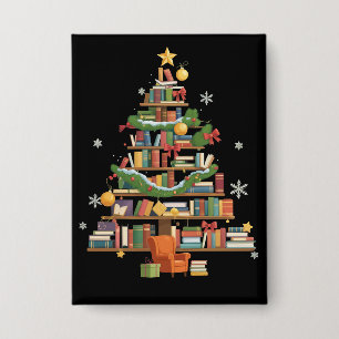 Christmas Books Tree Book Lover Teachers Bookworm 