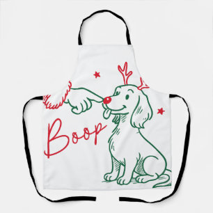 Christmas Boop Dachshund Dog Apron