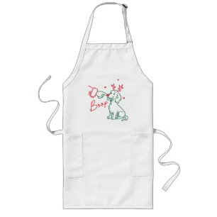 Christmas Boop Dachshund Dog Long Apron