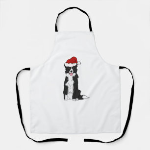 Christmas Border Collie 1 Apron
