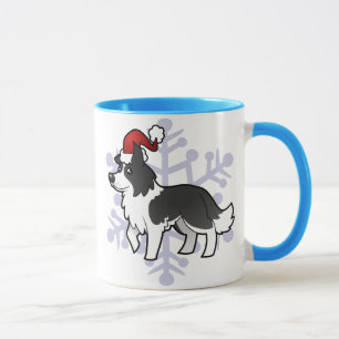 Christmas Border Collie Mug